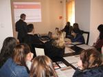 Uczniowie na spotkaniu w Urzędzie Skarbowym we Włodawie