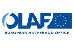 logotyp Europejskiego Urzędu Zwalczania Nadużyć Finansowych - niebieski napis 