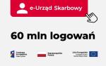 Grafika z napisami e-Urząd Skarbowy. 60 milionów logowań.