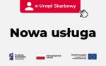 szary baner z napisem e-Urząd Skarbowy Nowa usługa 
