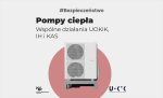Grafika ze zdjęciem pomby ciepła i napisem ,,Pompy ciepła. Wspólne działania UOKiK, IH i KAS''